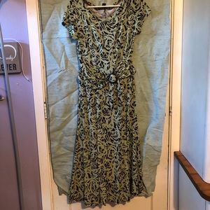 Perceptions size 10 green dress